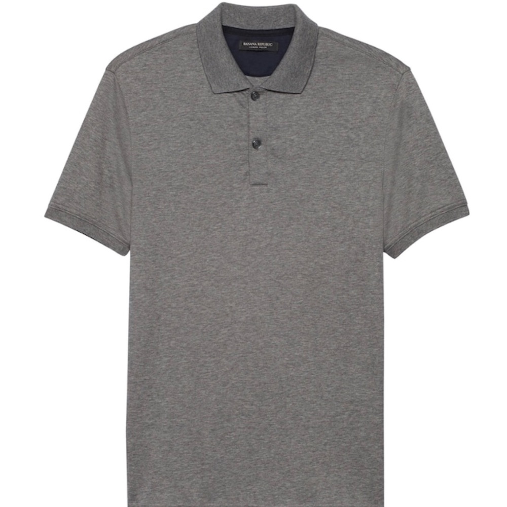 EUC Men’s Banana Republic Grey Luxury Touch Polo